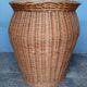 Basket 57cm woven rattan pot shape