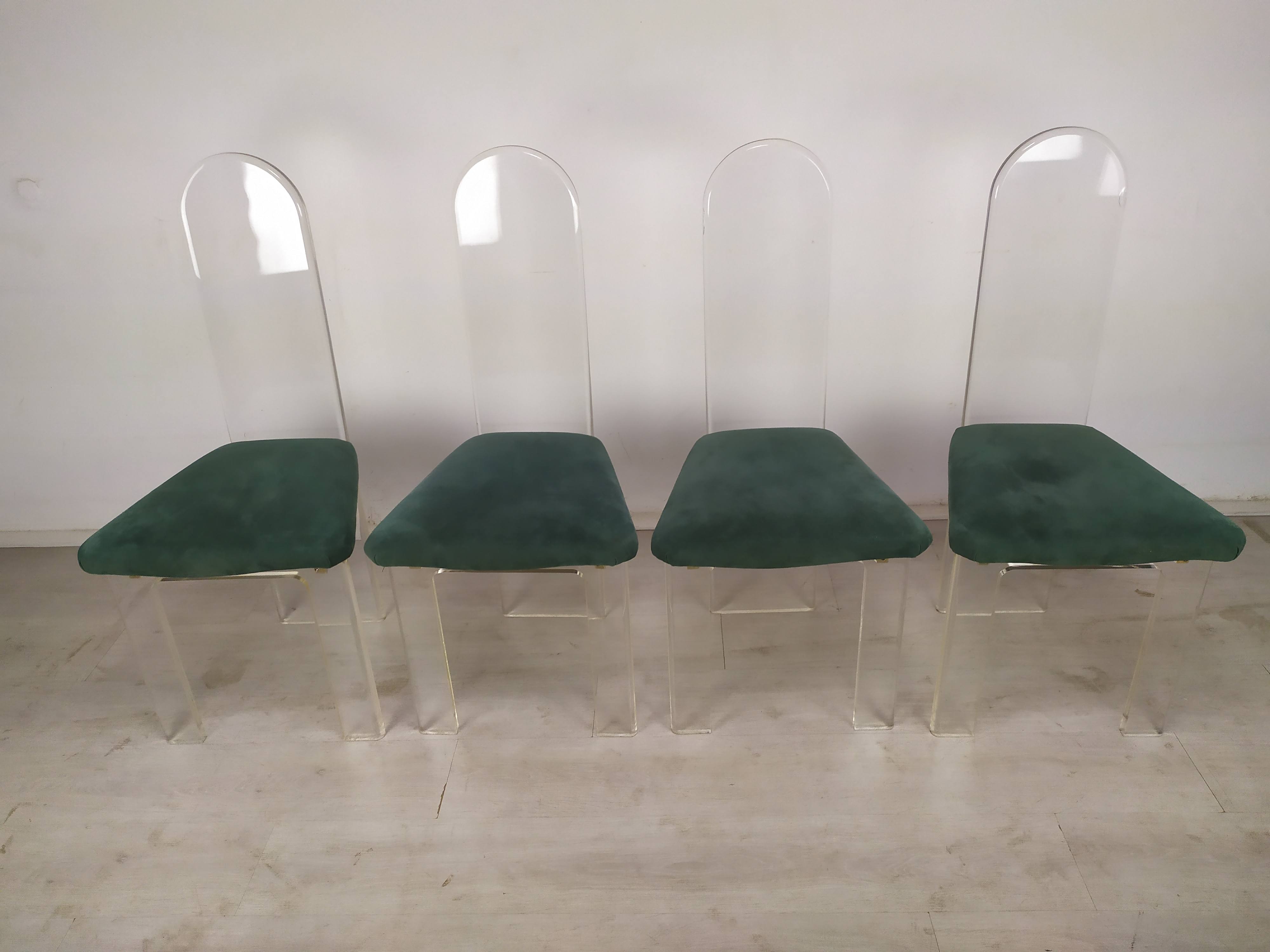 Plexiglas chairs Roche Bobois