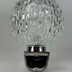 60s 70s wall lamp ball lamp metal chrome & glass space age design