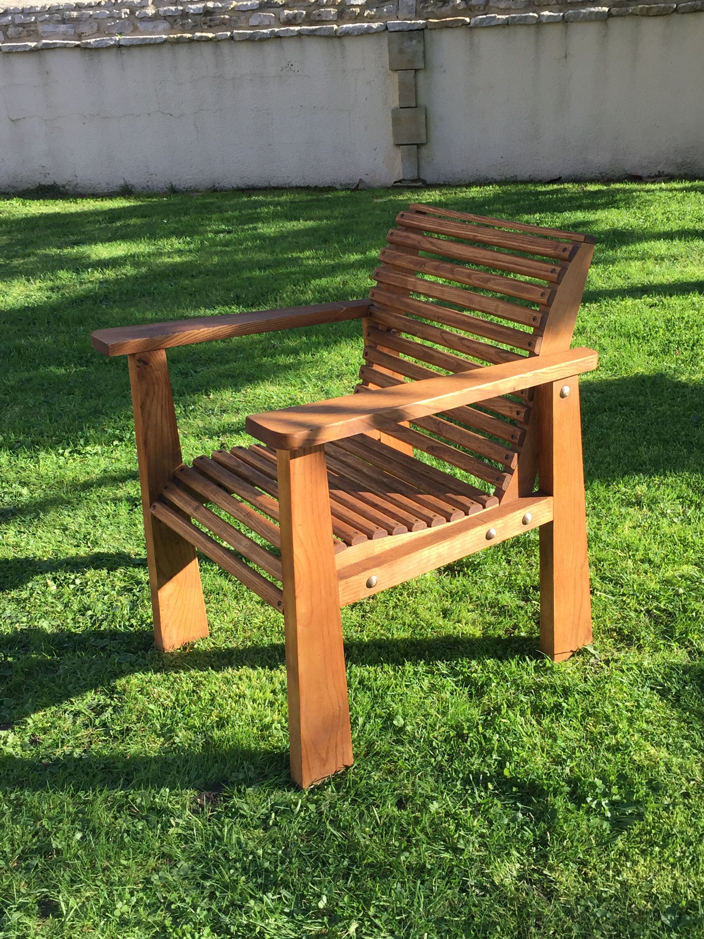 Post-war wooden removable chair