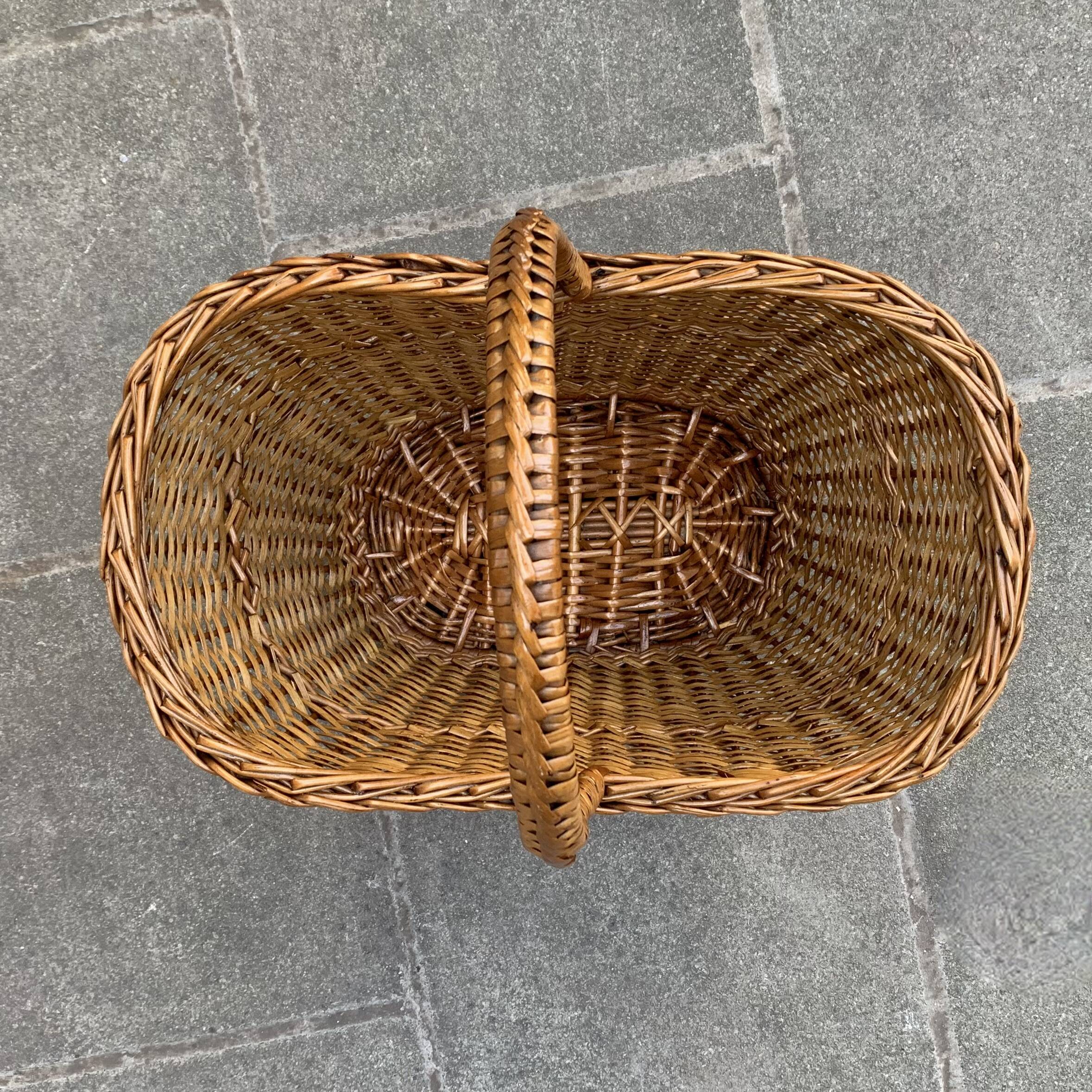 Vintage wicker basket