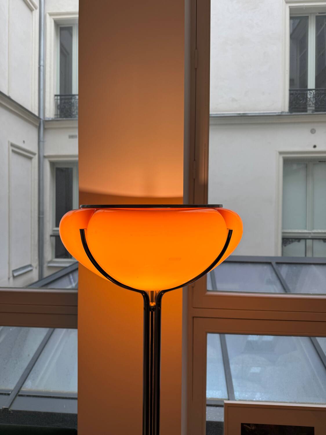 Pair of Gae Aulenti Quatrofoglio 70s floor lamps