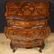 Pair of Louis XV style inlaid Lombard bedside tables