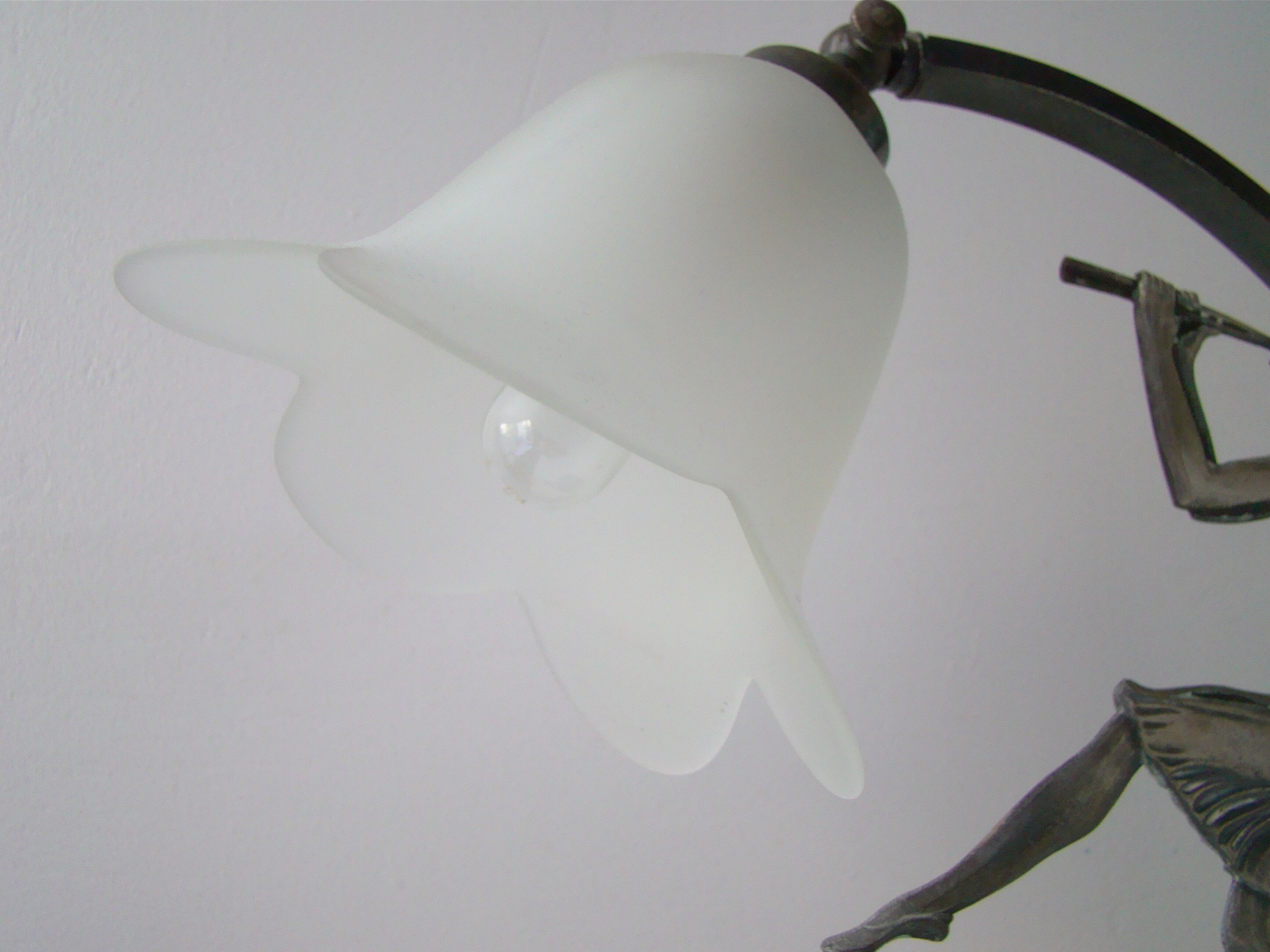 Art deco lamp, flute dancer