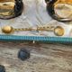 Hand-painted Porcelain Black Swan Salt Cellars Set in original box