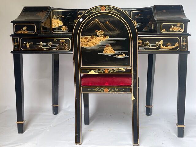 China style office with its chair