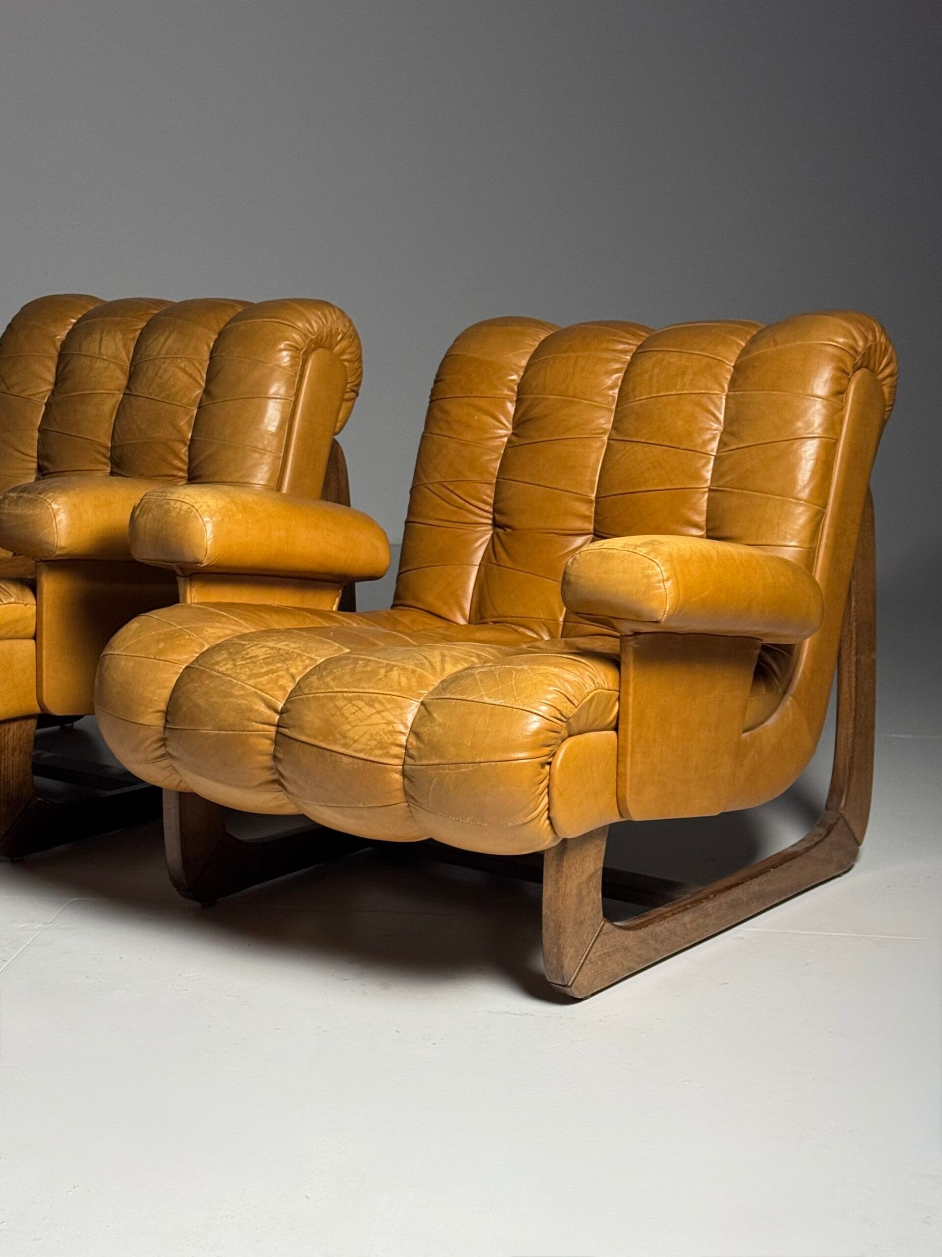 Vintage Italian armchairs 1970-1980