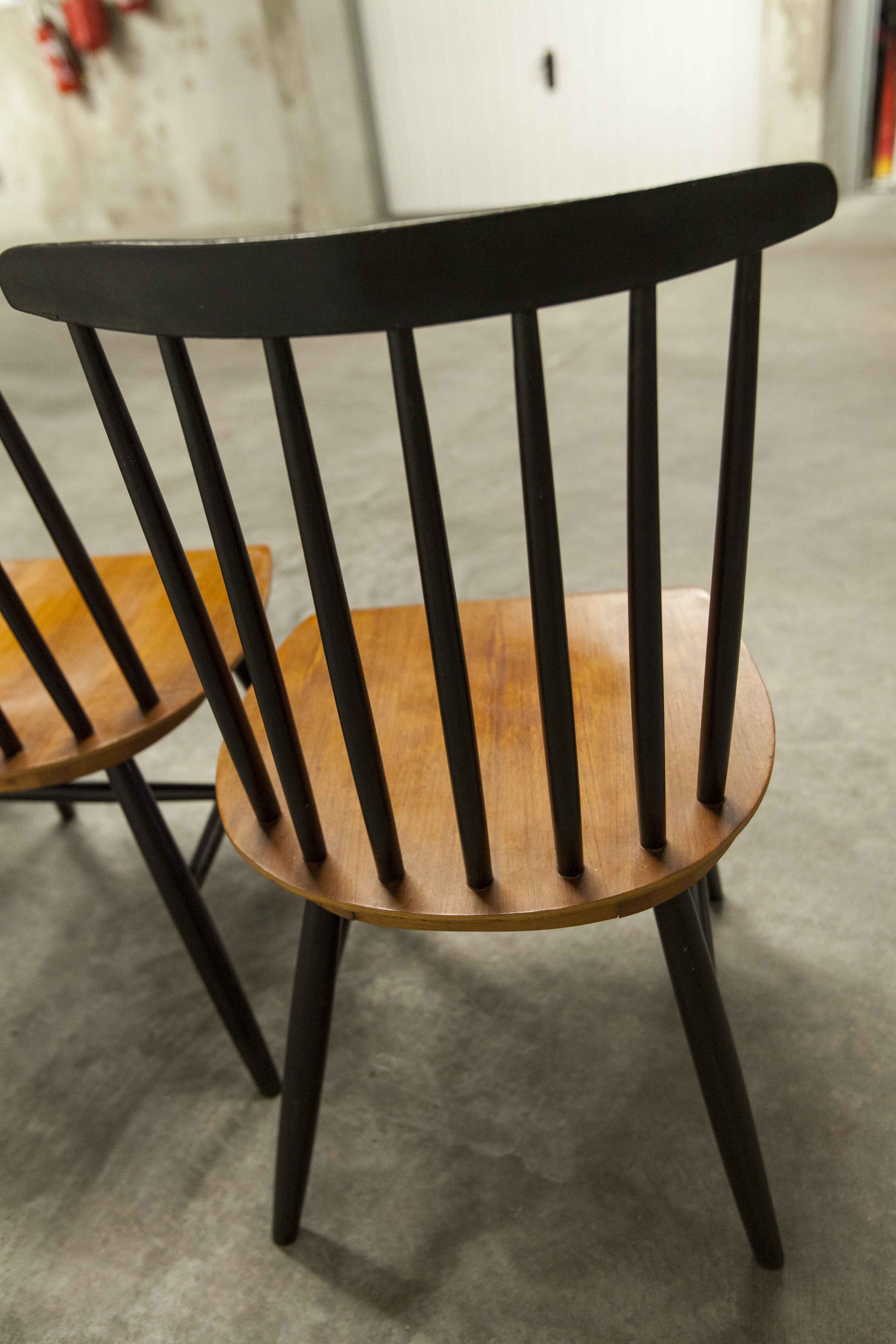 Set of 4 Fanett chairs by IImari Tapiovaara 1960