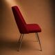 Fauteuil post moderne tweed Suisse Circa 1970
