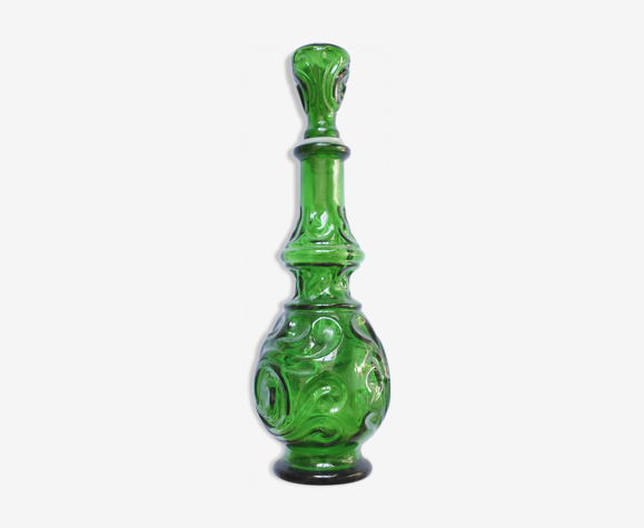 Bouteille d'huile en verre teinté