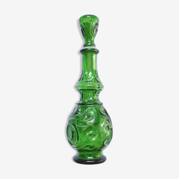 Tinted glass oil bottle