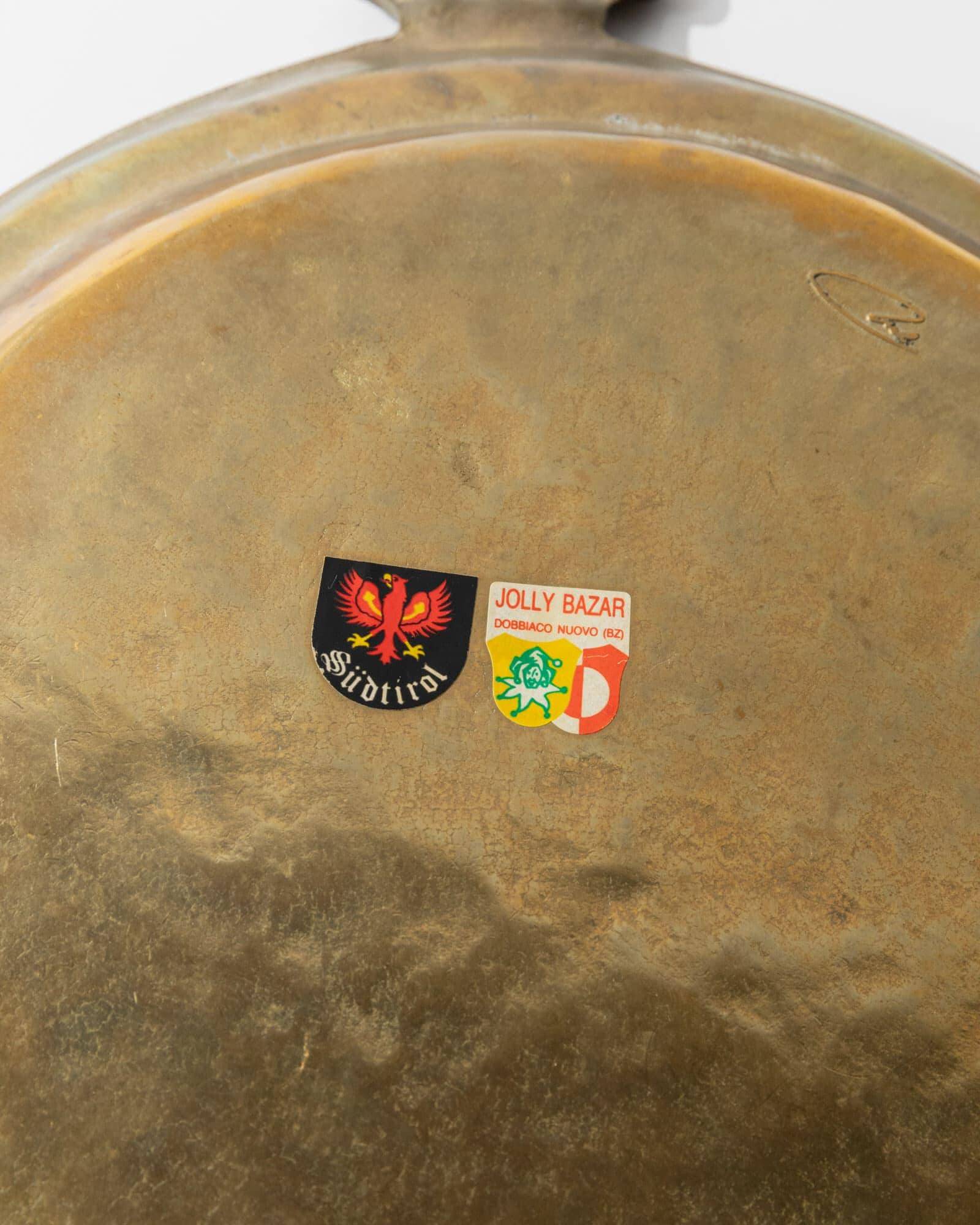 1960s vintage brass plateau by Collini (South Tyrol)