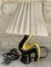 Lampe céramique années 50 Vallauris noir et jaune