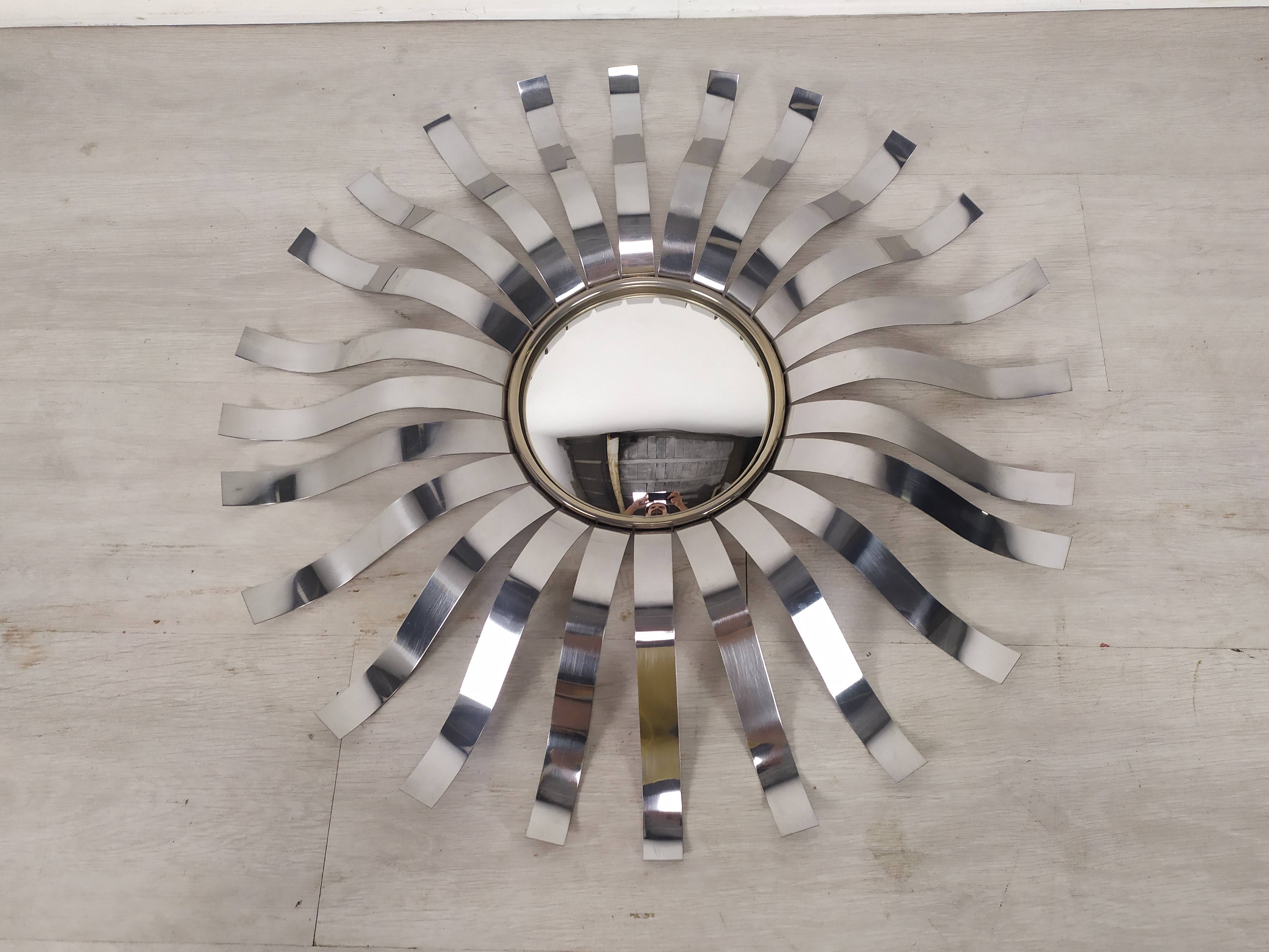 Stainless steel sun mirror 1970