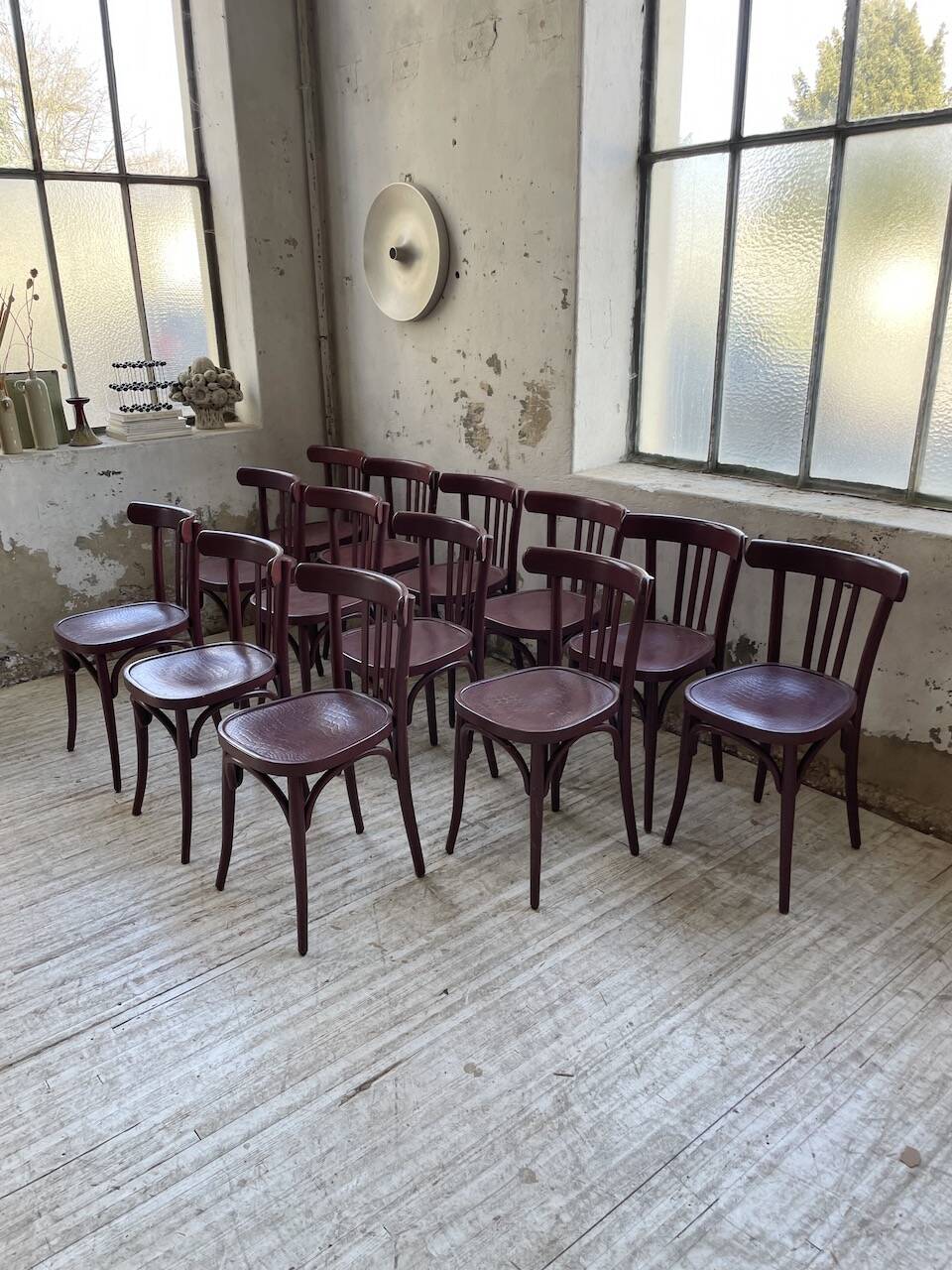 Set of 13 Japy bistro chairs, 1940