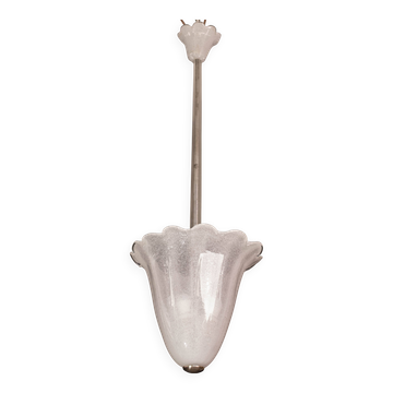 Lanterne en verre Pulegoso de Murano du milieu du siècle par Seguso, années 1950