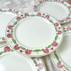 5 flat plates digoin sarreguemines model "mariette"