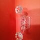 Double glass candle holder