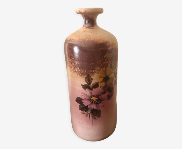 Soliflore, bouteille grès Vallauris
