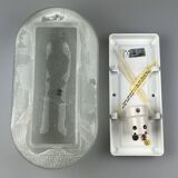 Lampe murale peill & putzler allemagne verre & métal space age design