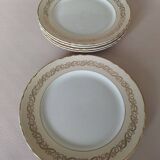 5 "Valence" flat plates from Moulin des Loups