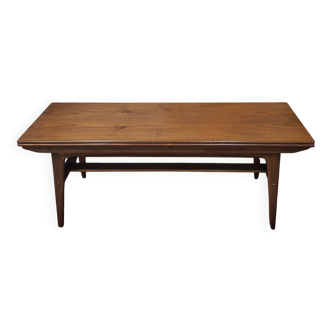 Metamorphic dining / coffee table in teak by Kai Kristiansen, Denmark 1960s