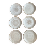 6 grandes assiettes Niderviller modèle Pierre