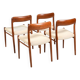Set of Four Danish Dining Chairs by Niels Otto Møller Model No.75