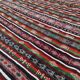 Vintage kilim rug woven and embroidered by hand