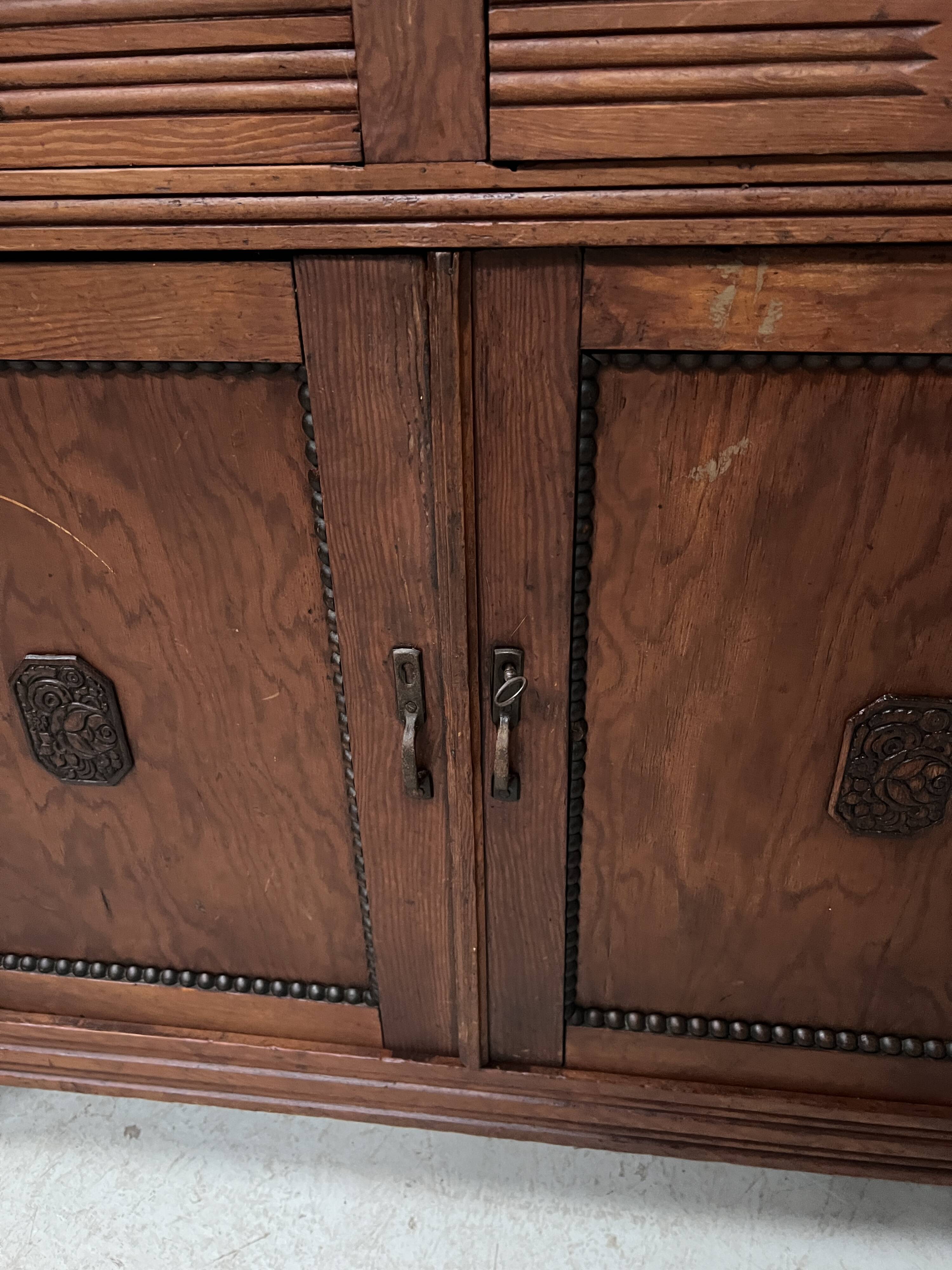 20th century natural wood kitchen spice rack