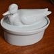 Duck terrine in white porcelain for the oven
