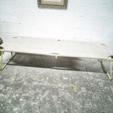 Canvas military camp bed