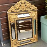 19th century mirror with parecloses