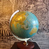 Globe terrestre lumineux vintage allemand