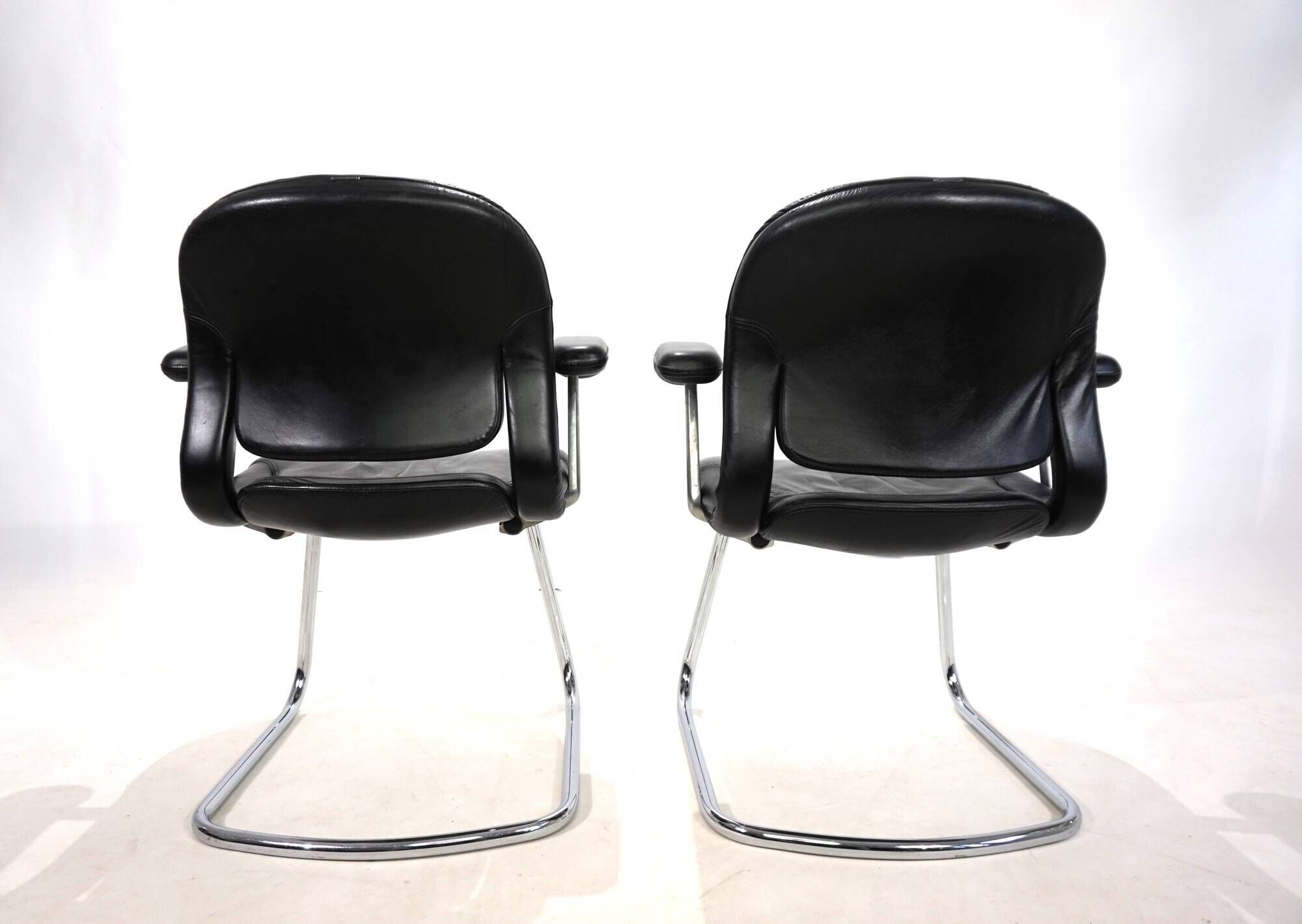 Lot de 2 chaises de bureau/salle à manger Herman Miller Equa par B. Stumpf & D. Chadwi