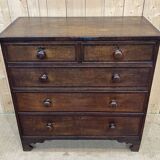 Commode anglaise du XIXème en chêne