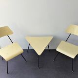 Set de chaises et table d'appoint '56' par Rob Parry pour Dico, Pays-Bas 1950