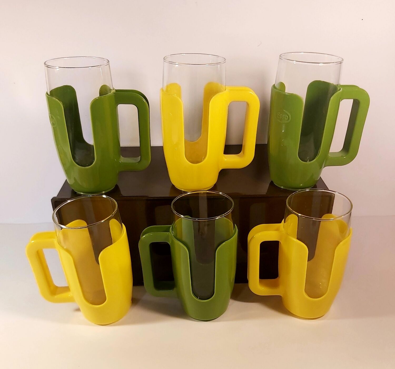 Esso advertising glasses