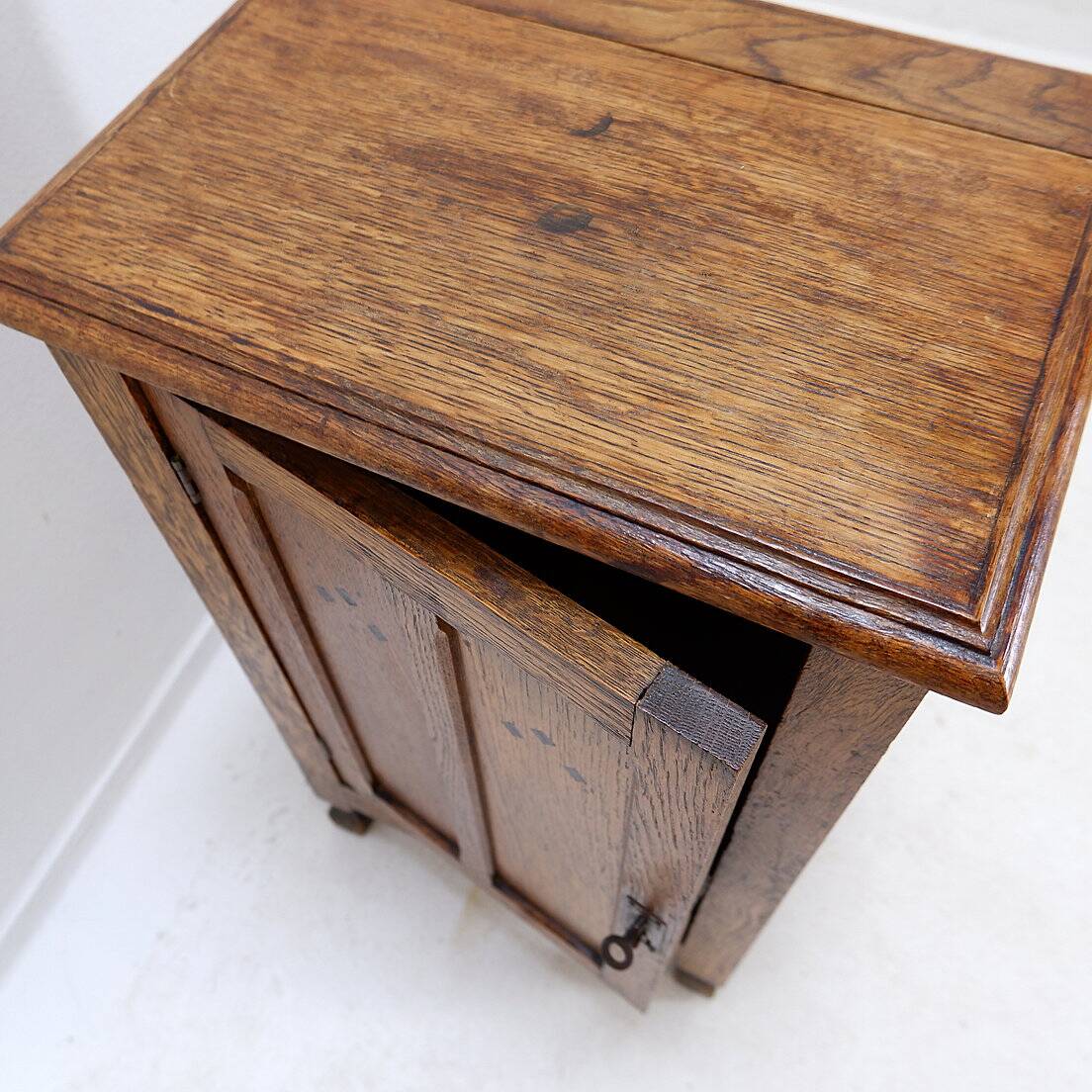 Rustic Bedside cabinet / Small Storage Cupboard - 20thC