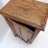 Meuble de chevet rustique / Petite armoire de rangement - 20e siècle