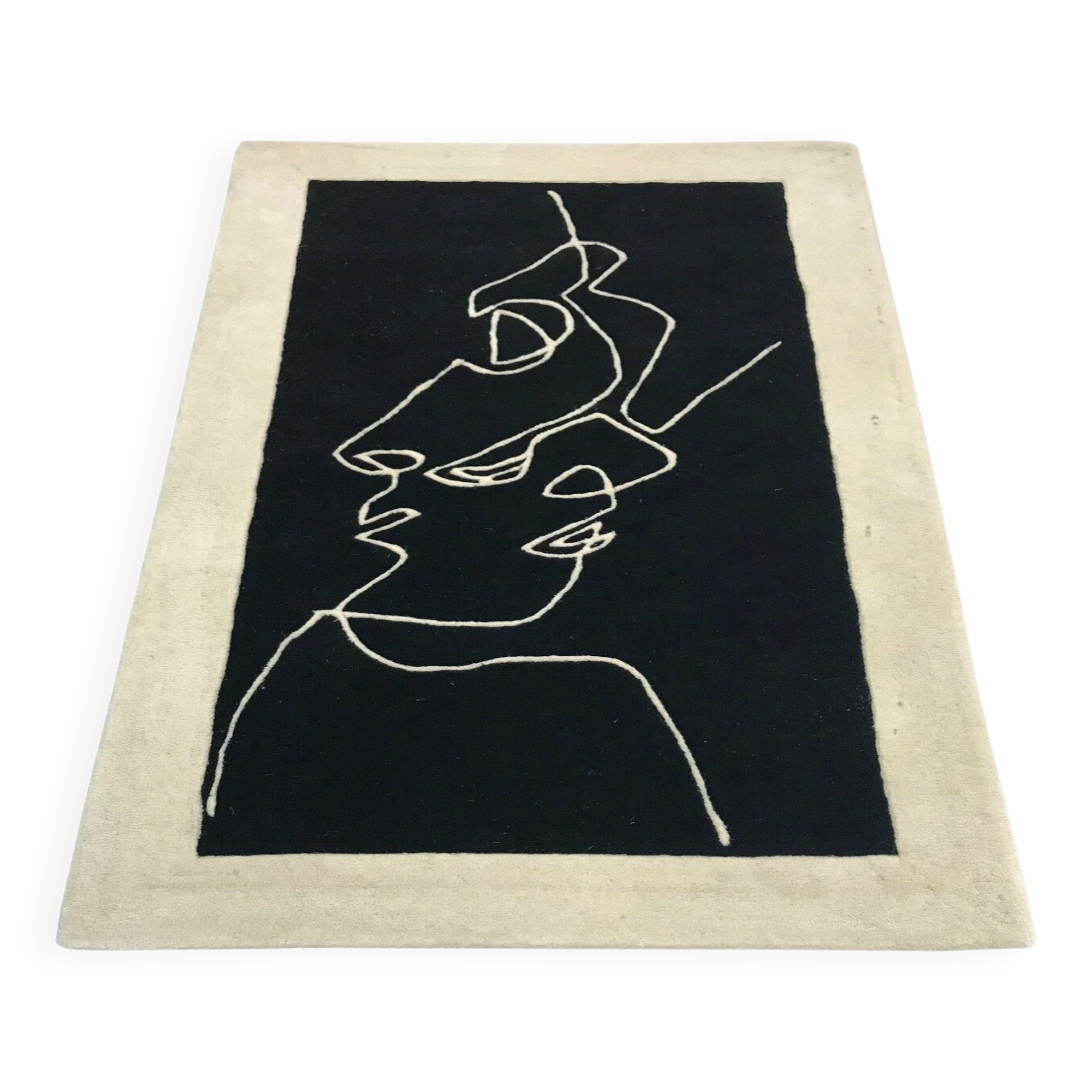 Scandinavian wool rug 170x240cm