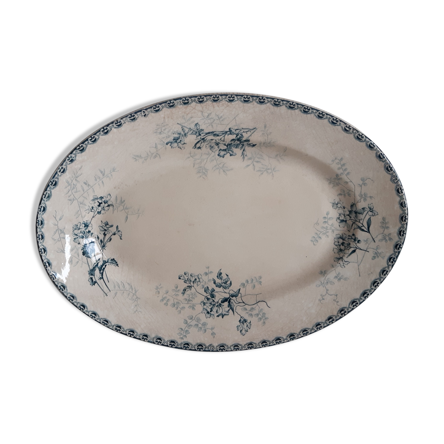 Flat oval Choisy the king H . Boulenger Iron Earth late nineteenth century