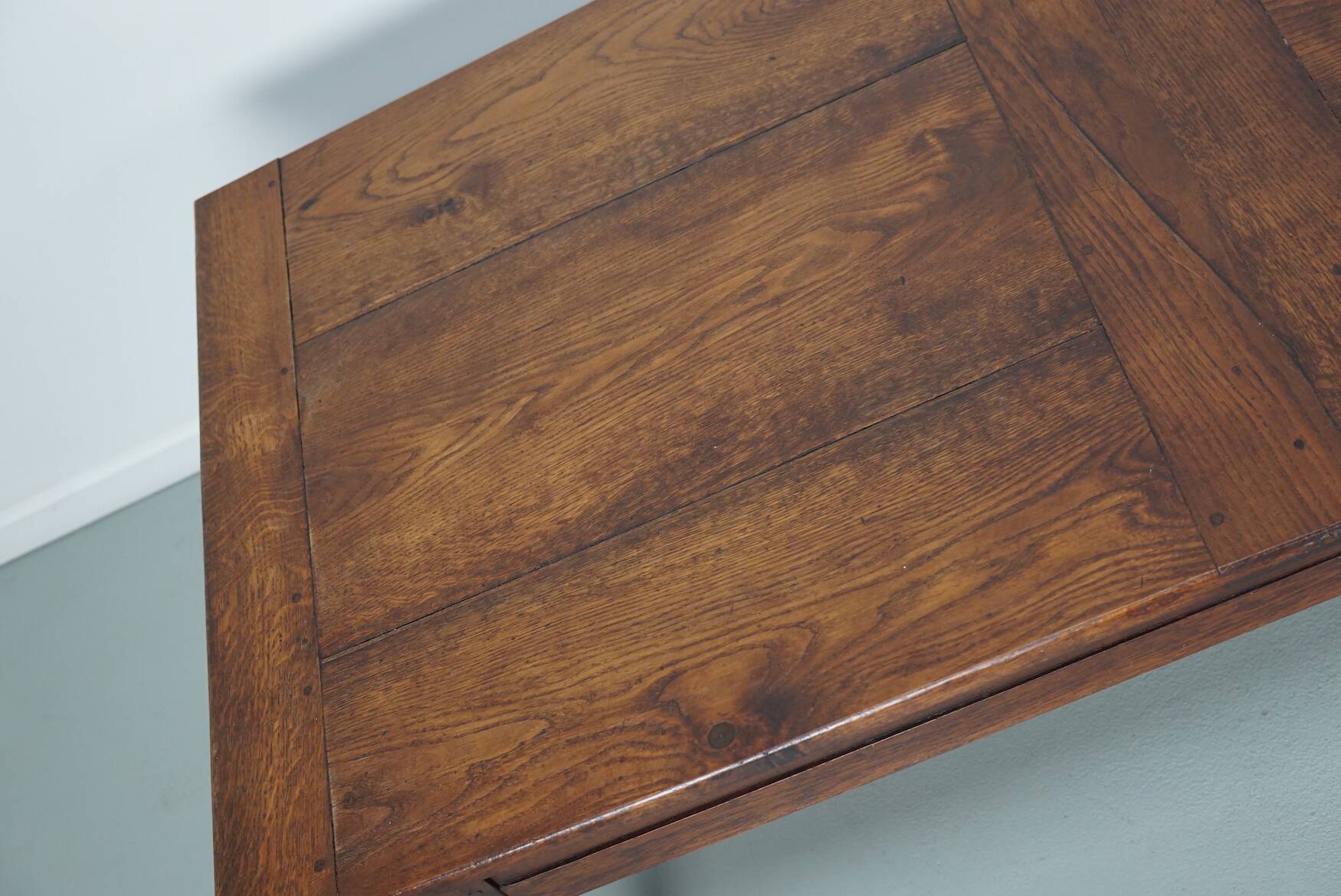 French Early 20th Century Farmhouse Rustic Oak Coffee Table