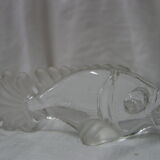 6 vintage animal glass knife holders