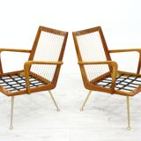Fauteuils Boomerang par Hans Mitzlaff pour Eugen Schmidt, Allemagne, années 1950