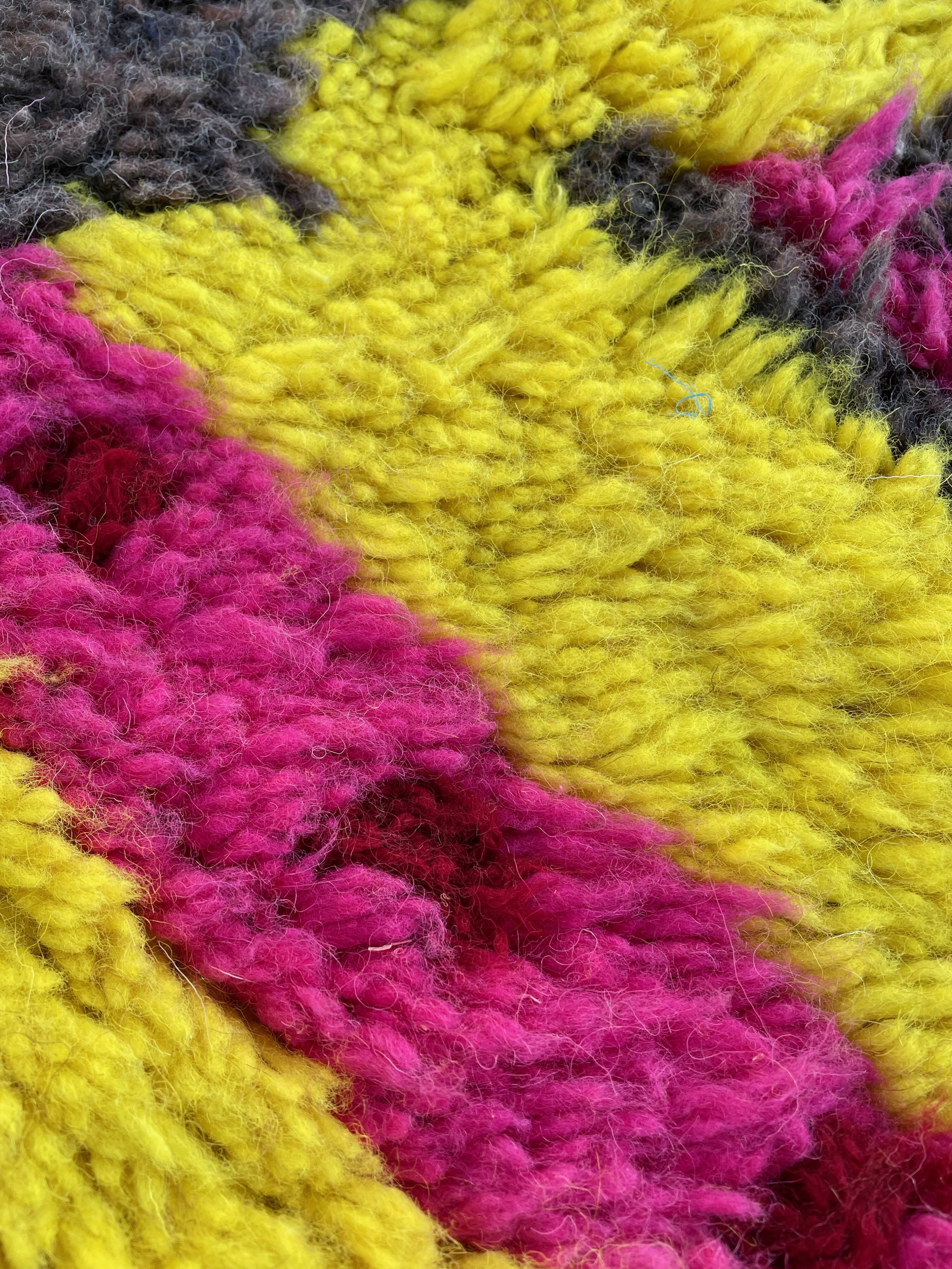 Berber carpet in wool beni ouarain 200x270cm