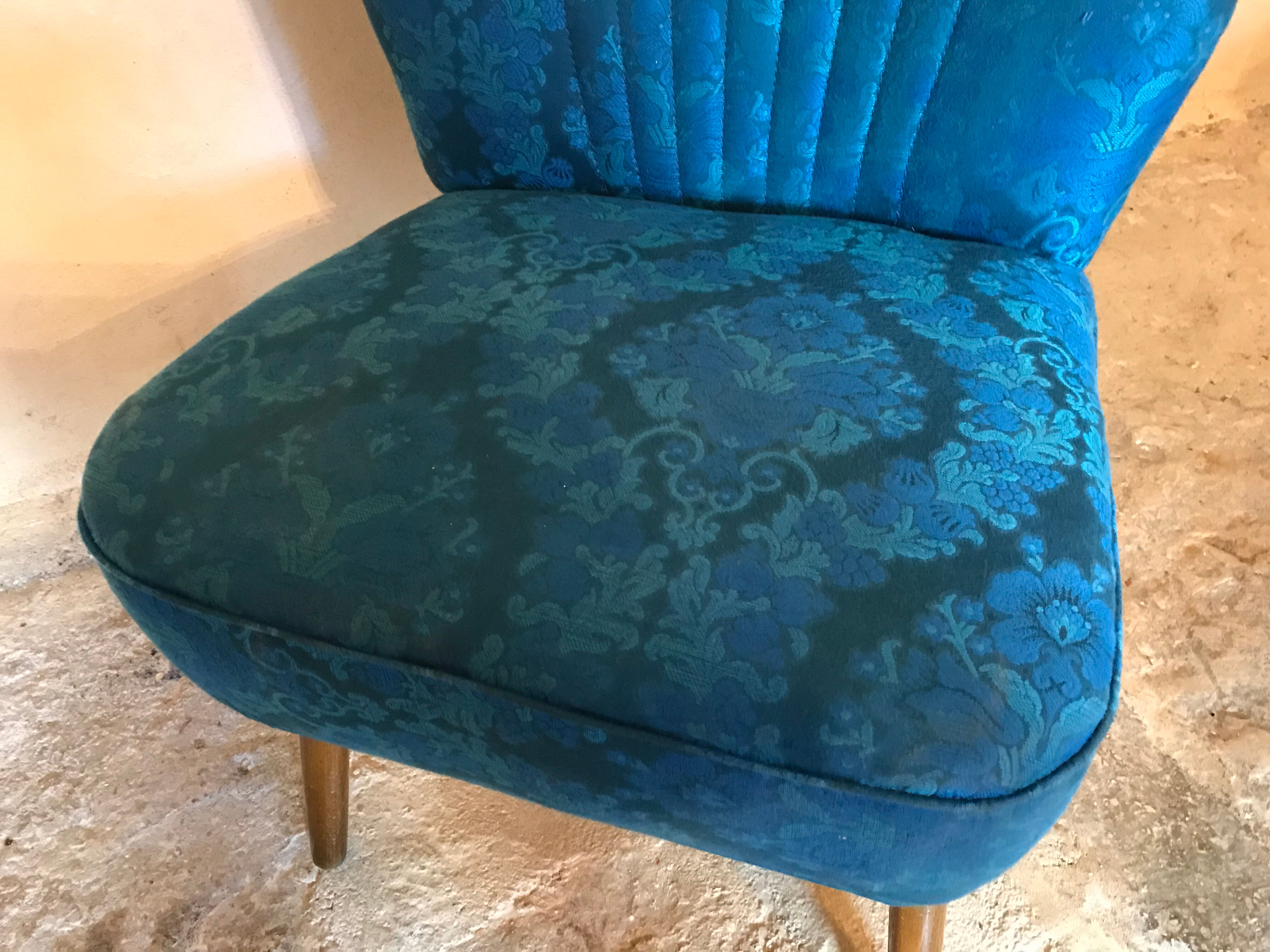 Vintage cocktail chair feet compass 1960's