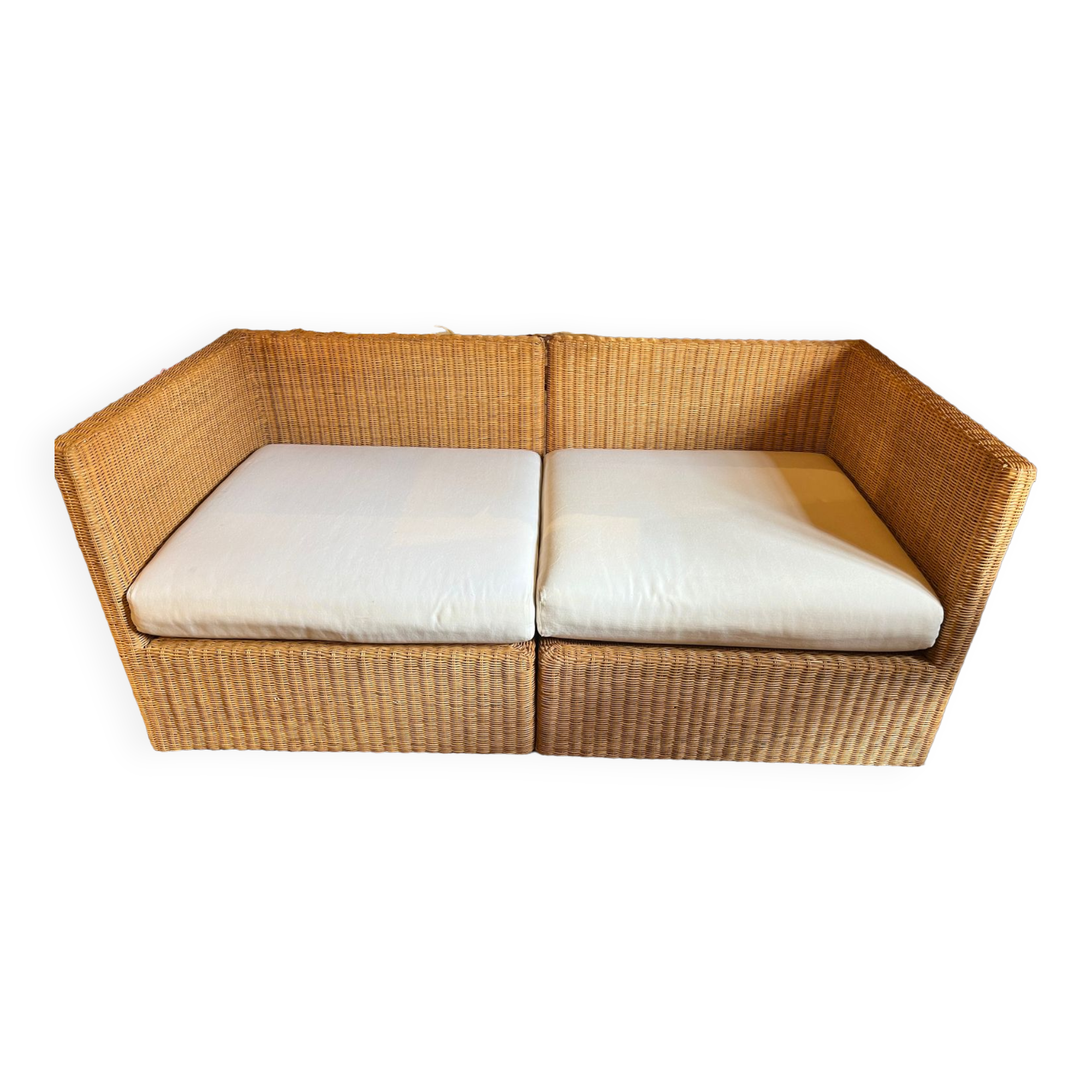 Banquette en osier
