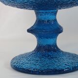 Vintage light blue glass cups set for 6