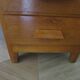 Vintage modernist desk - 5 drawers - shelf - 1950s - closure mechanism
